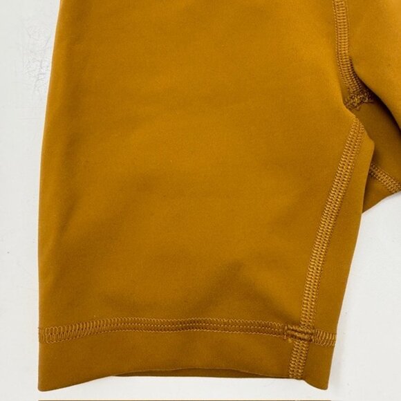 LULULEMON Align High Rise Compression Shorts Gold Spice Sz 0 - Picture 4 of 9